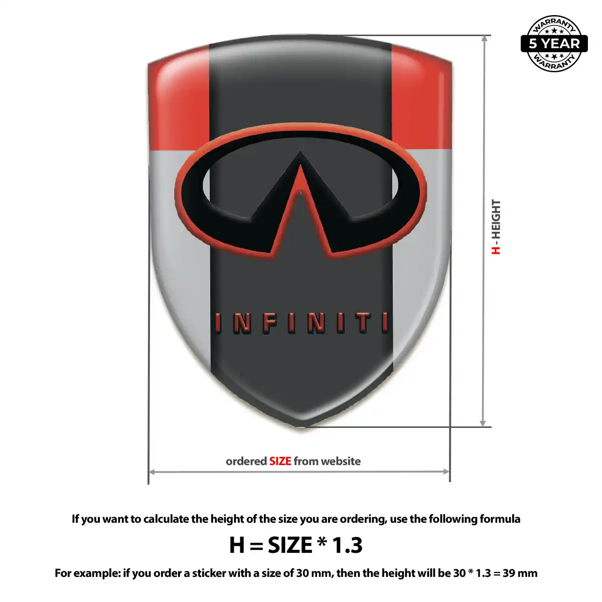 Infiniti 3D Gel Sticker Exclusive Series