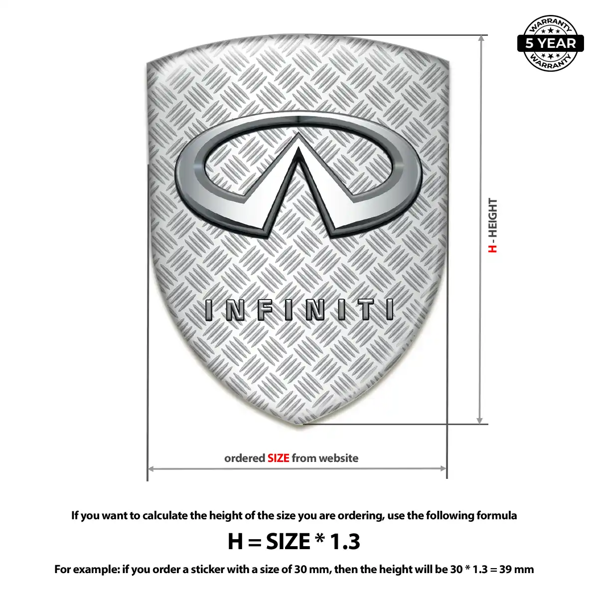 Infiniti 3D Gel Sticker Opulent Line