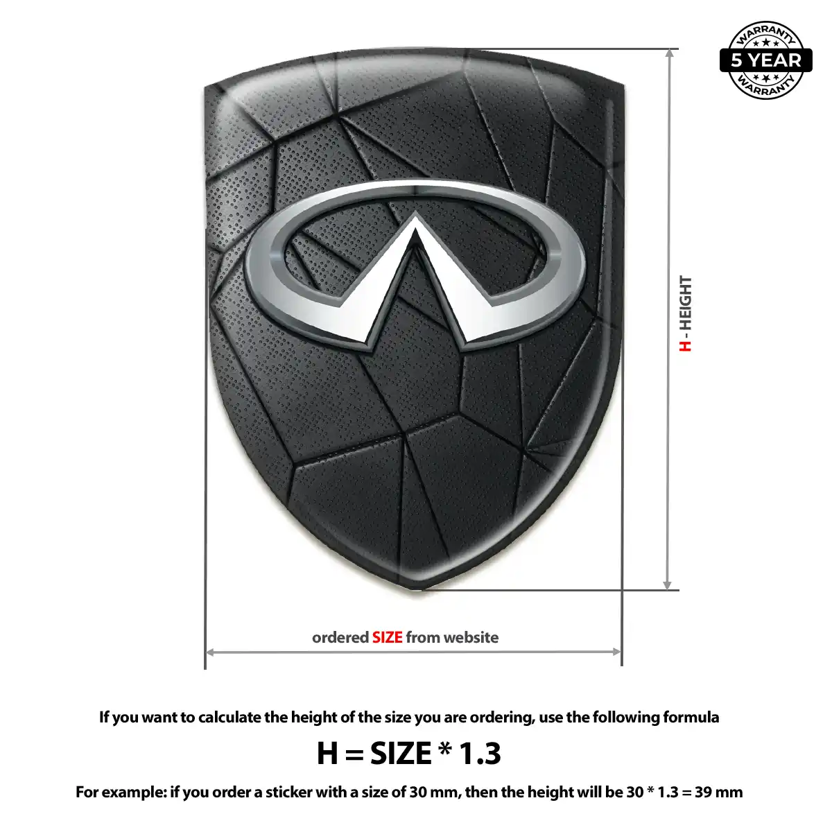 Infiniti 3D Gel Sticker Resin Elite