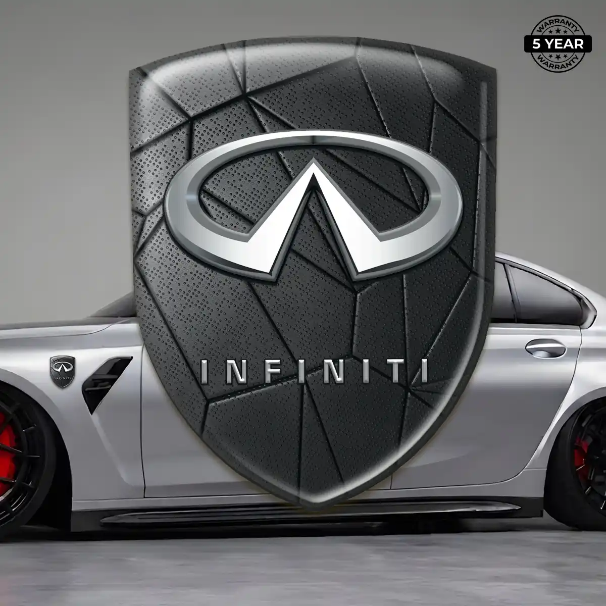 Infiniti 3D Logo Sticker Cabin Style