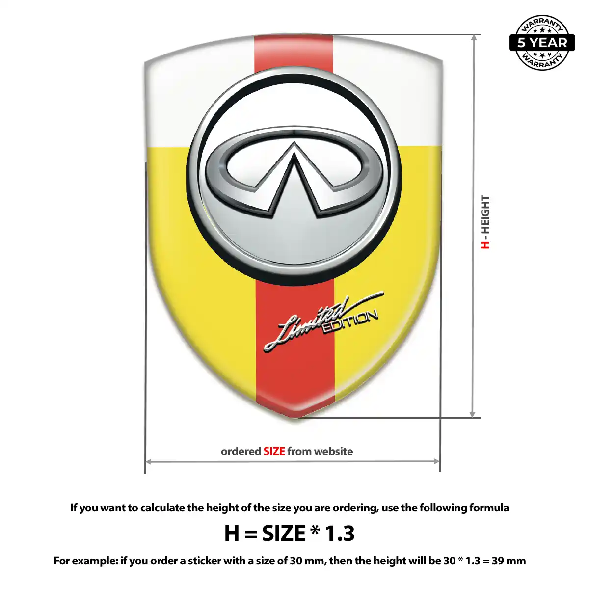 Infiniti 3D Logo Sticker Elite Edition