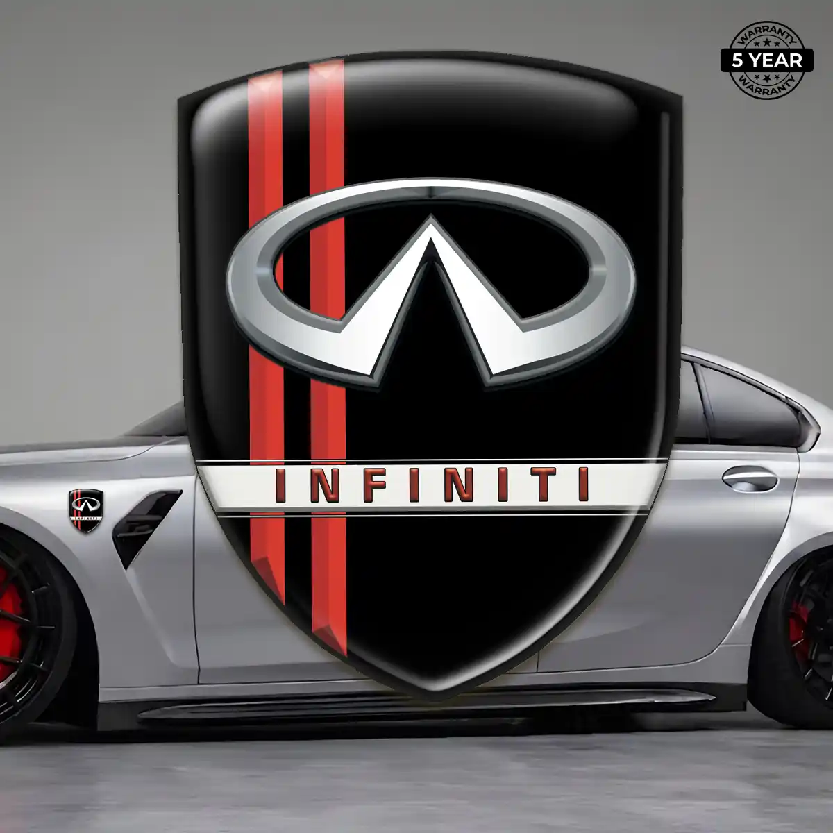 Infiniti 3D Logo Sticker Exterior Luxe