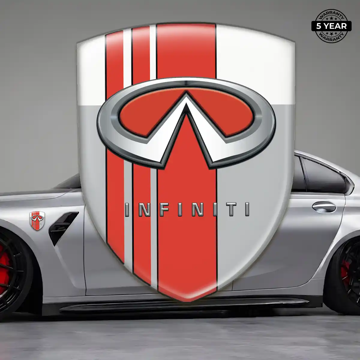 Infiniti 3D Logo Sticker Interior Elegance
