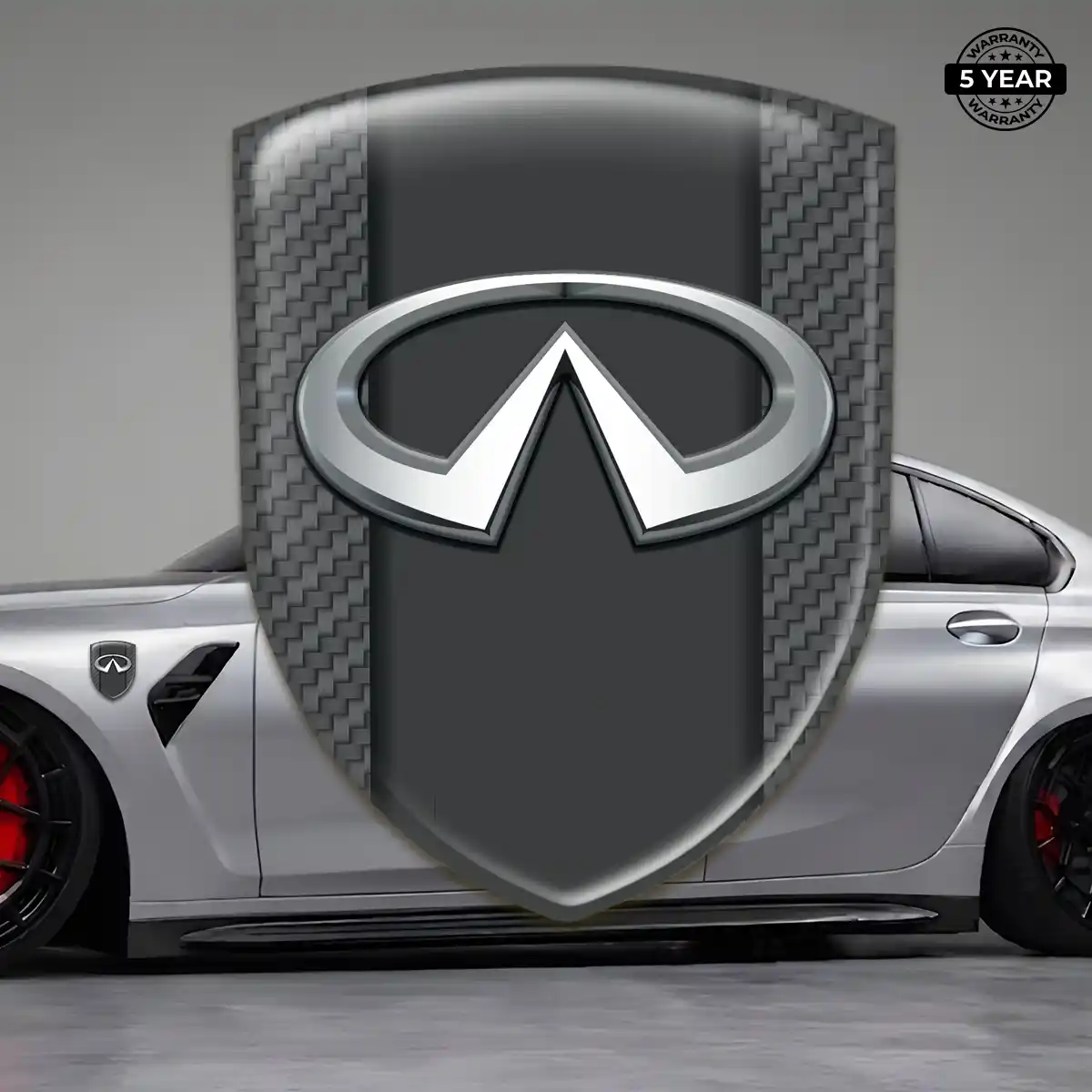 Infiniti 3D Logo Sticker Interior Luxe