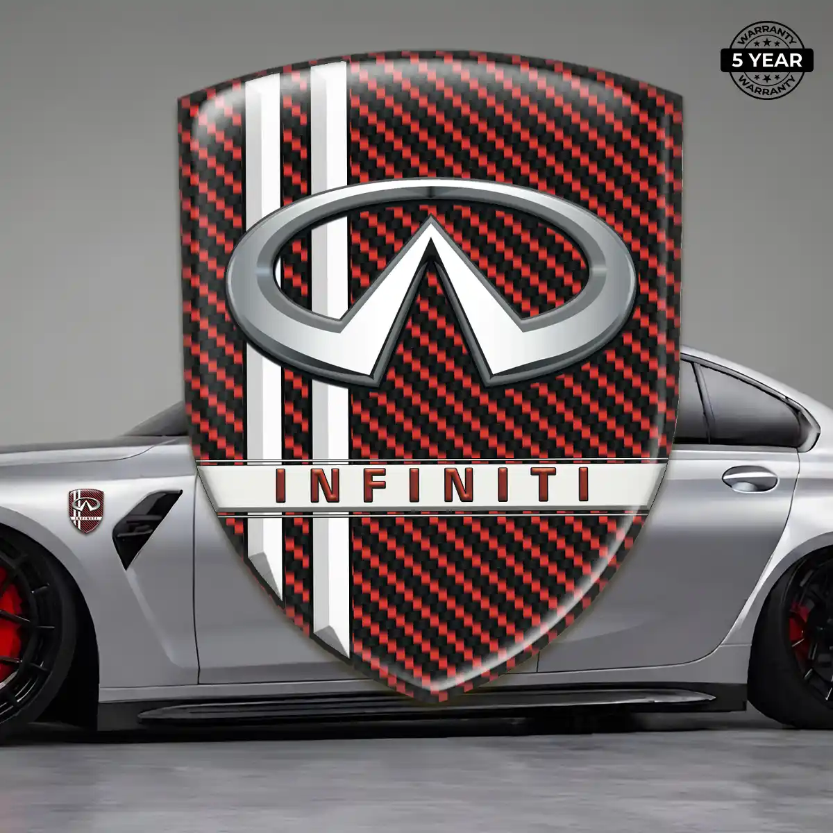 Infiniti 3D Resin Sticker Interior Elegance