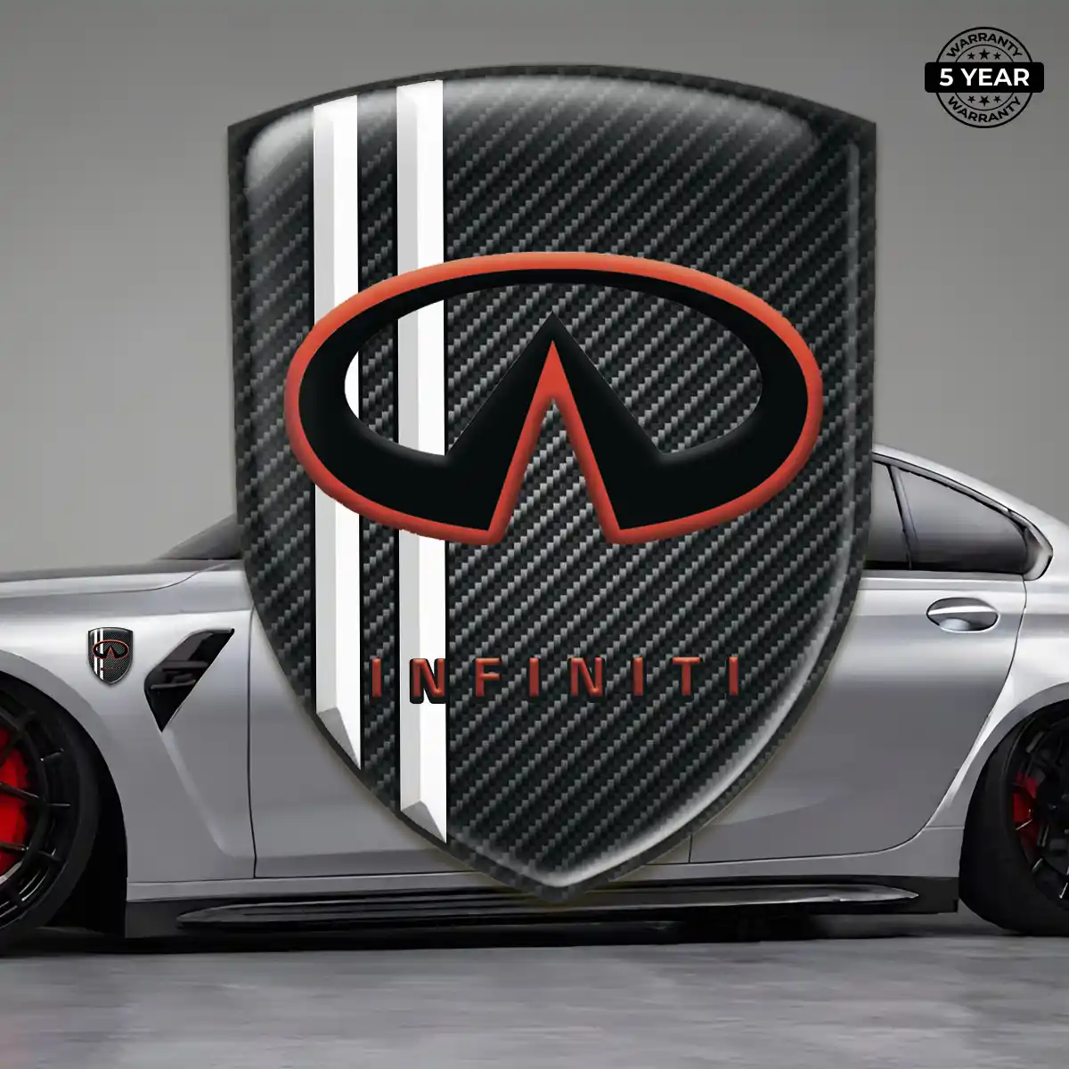 Infiniti 3D Resin Sticker Premium Dome