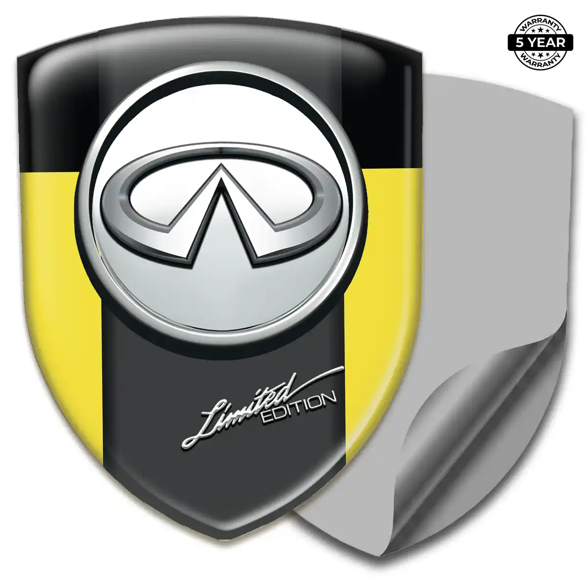 Infiniti 3D Resin Sticker Sleek Style