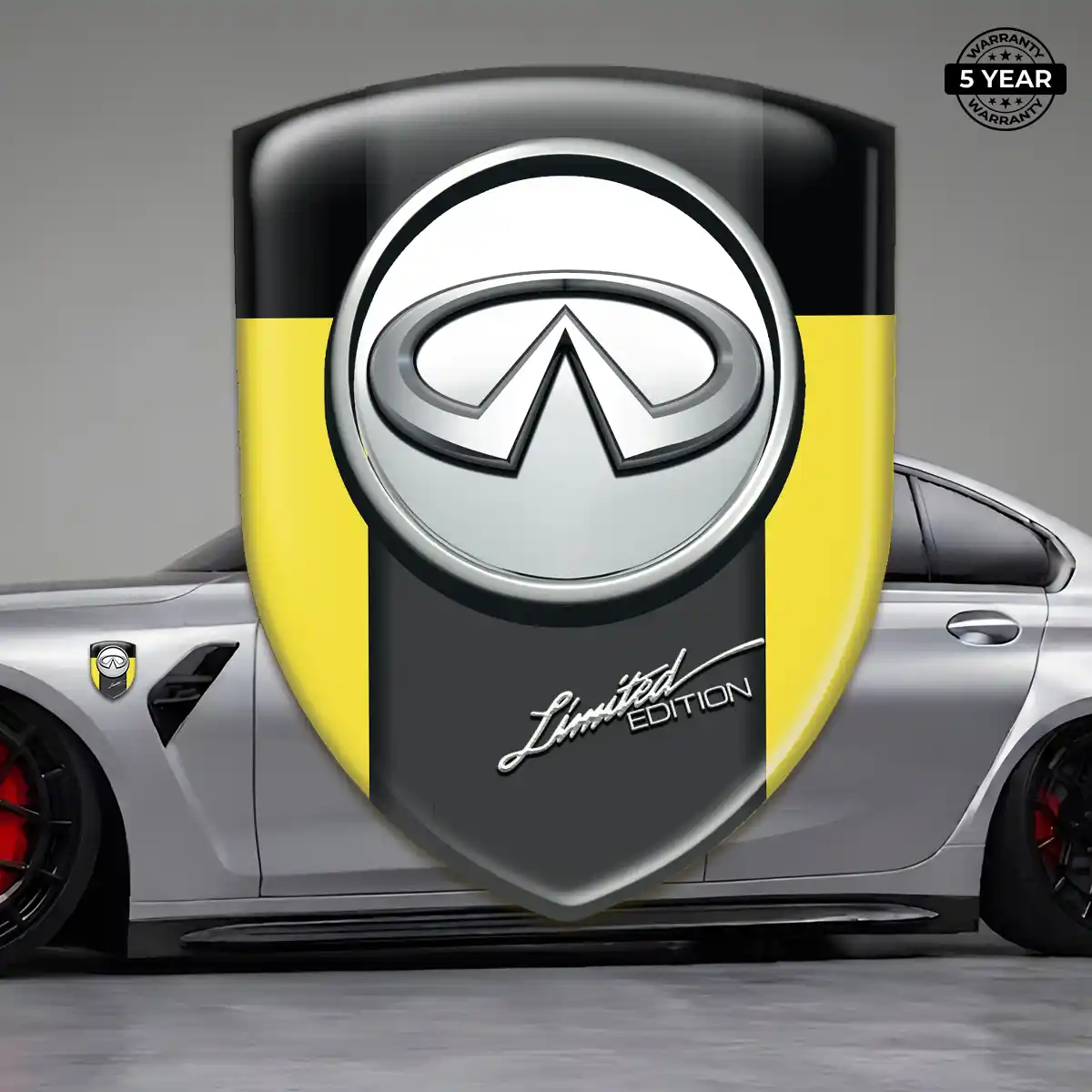 Infiniti 3D Resin Sticker Sleek Style