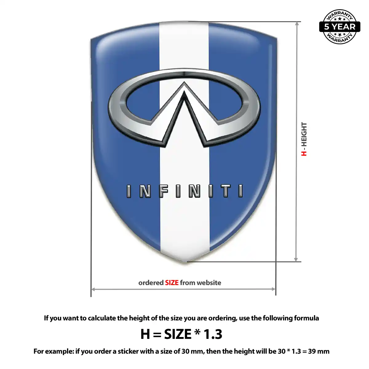 Infiniti Automotive Emblem Sticker Auto Tuning