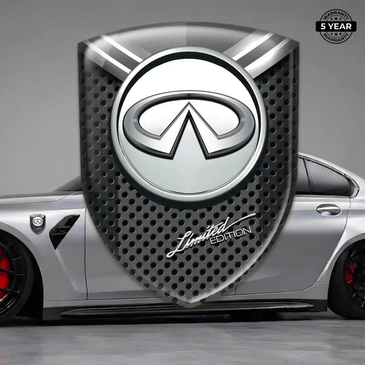 Infiniti Automotive Emblem Sticker Cabin Style