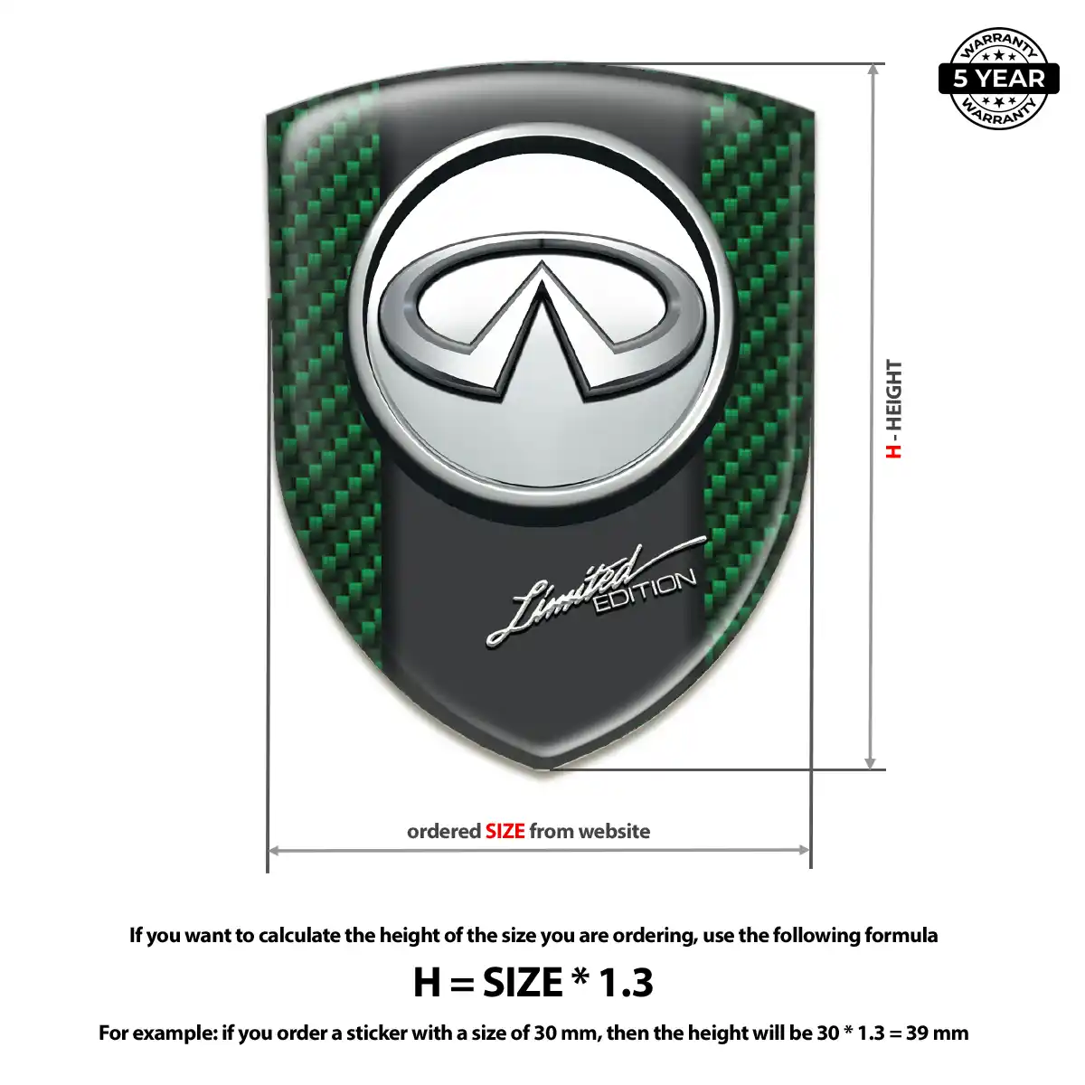 Infiniti Automotive Emblem Sticker Elite Edition