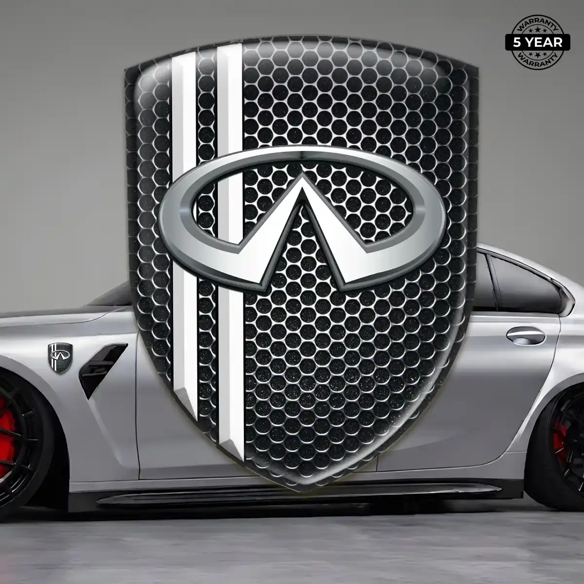 Infiniti Automotive Emblem Sticker Interior Elegance