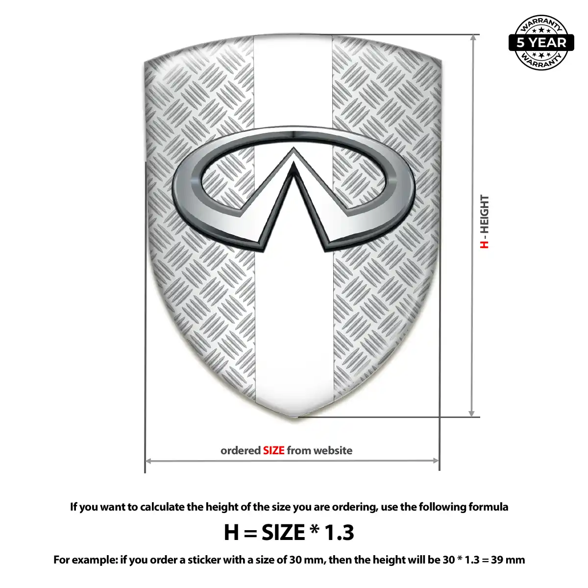 Infiniti Automotive Emblem Sticker Performance Style