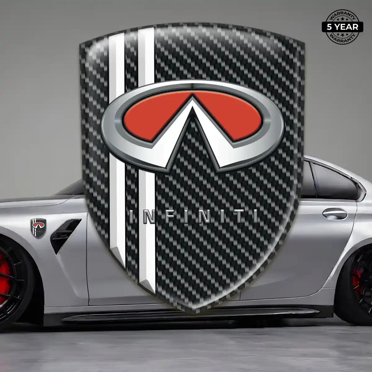 Infiniti Automotive Emblem Sticker Premium Dome