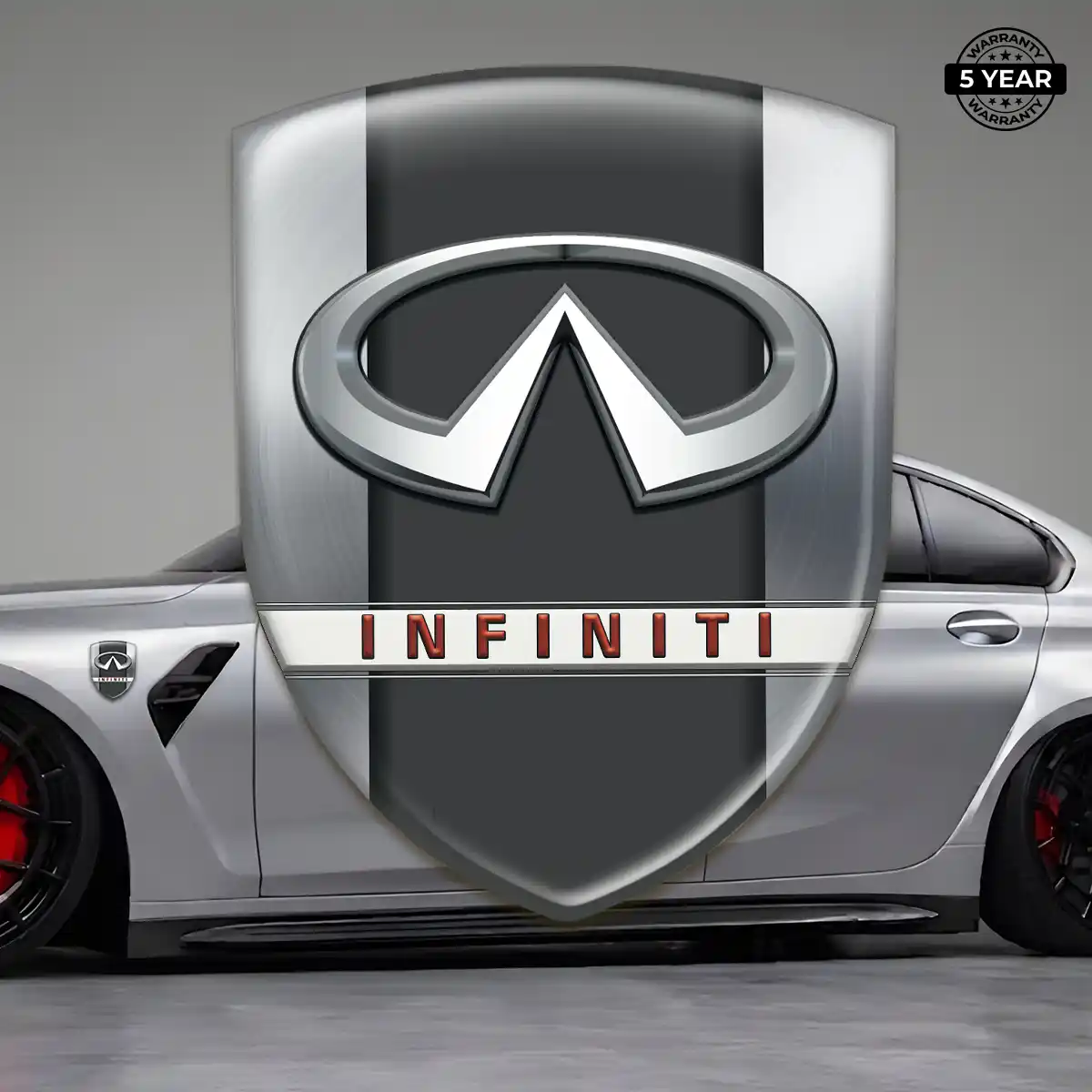Infiniti Automotive Emblem Sticker Resin Luxe
