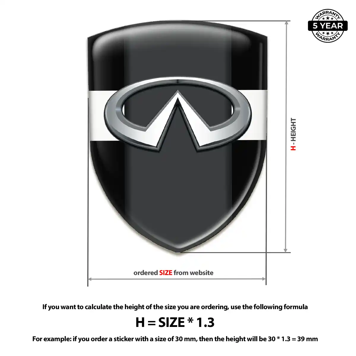 Infiniti Automotive Emblem Sticker Street Tuning