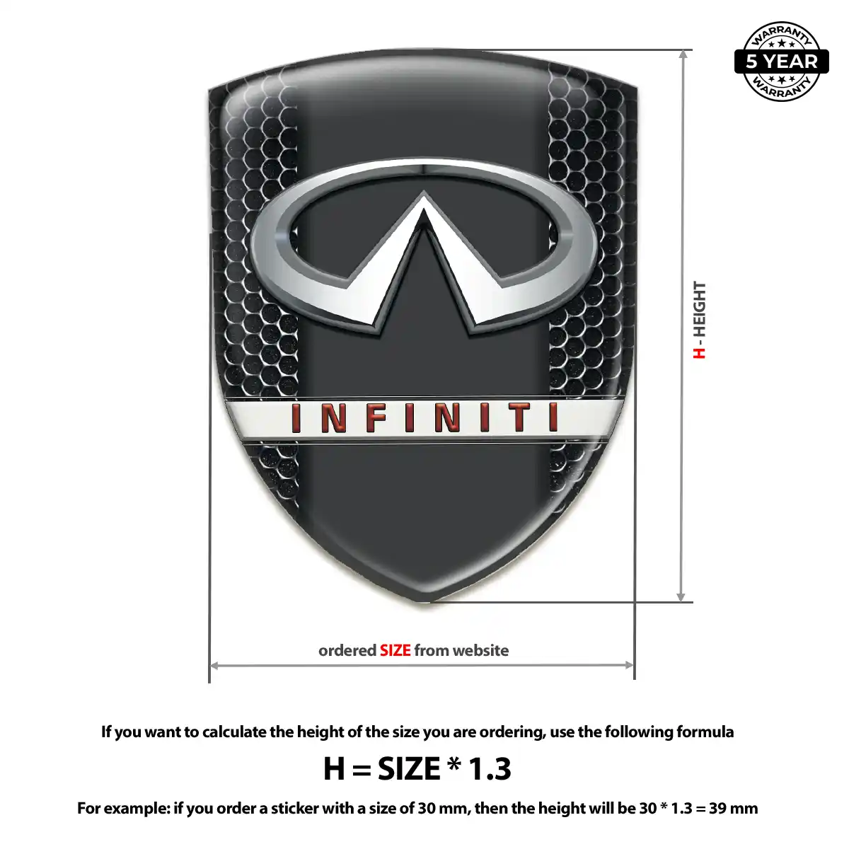 Infiniti Automotive Logo Sticker Elite Edition