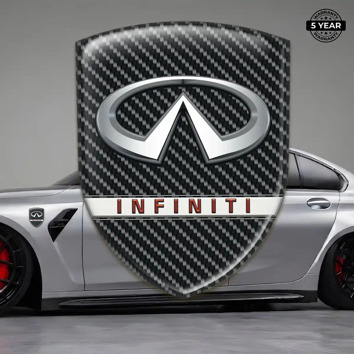 Infiniti Automotive Logo Sticker Interior Luxe