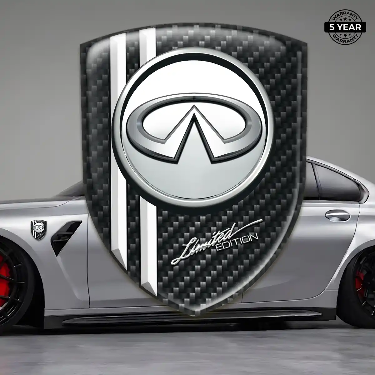 Infiniti Automotive Logo Sticker Premium Dome