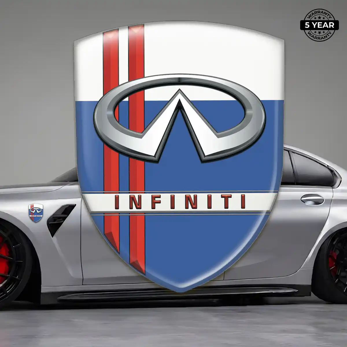 Infiniti Automotive Logo Sticker Resin Luxe
