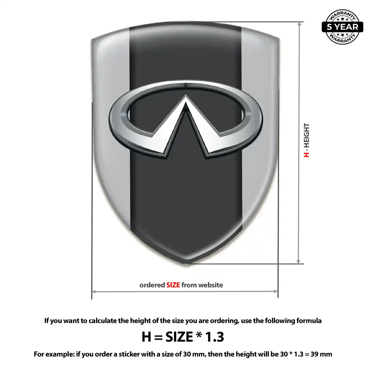 Infiniti Automotive Logo Sticker Sleek Style