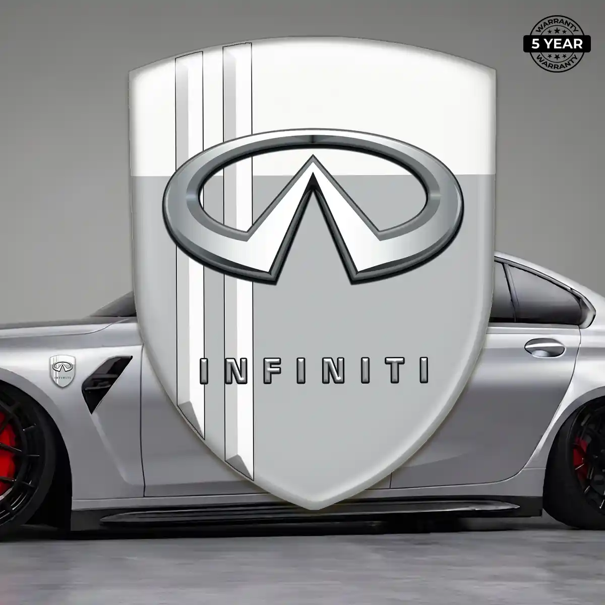 Infiniti Automotive Resin Decal Refined Design