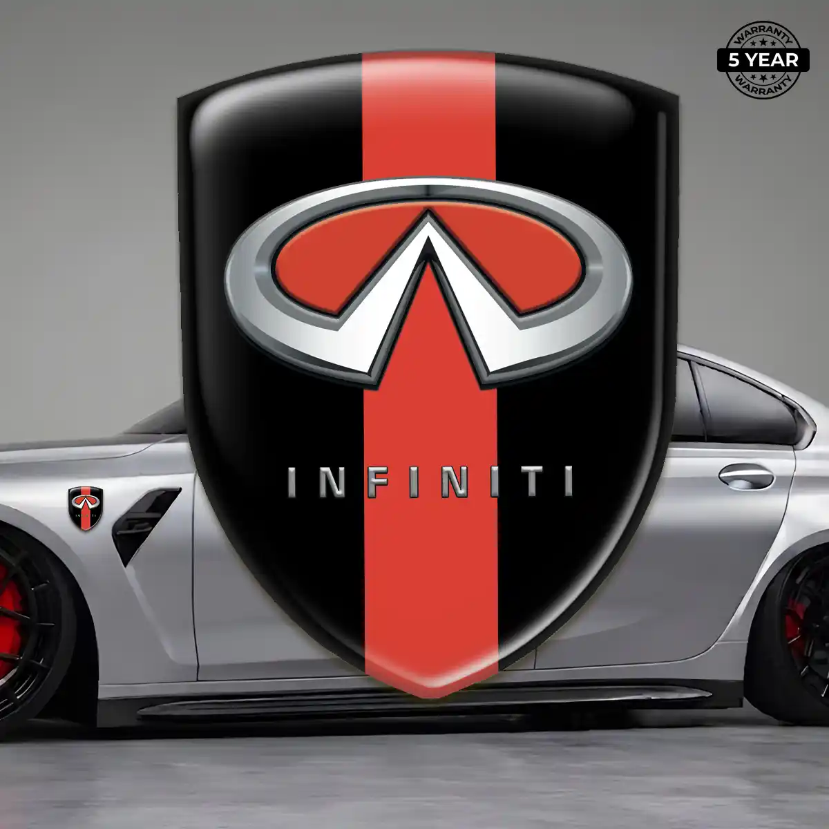 Infiniti Automotive Resin Decal Sleek Style