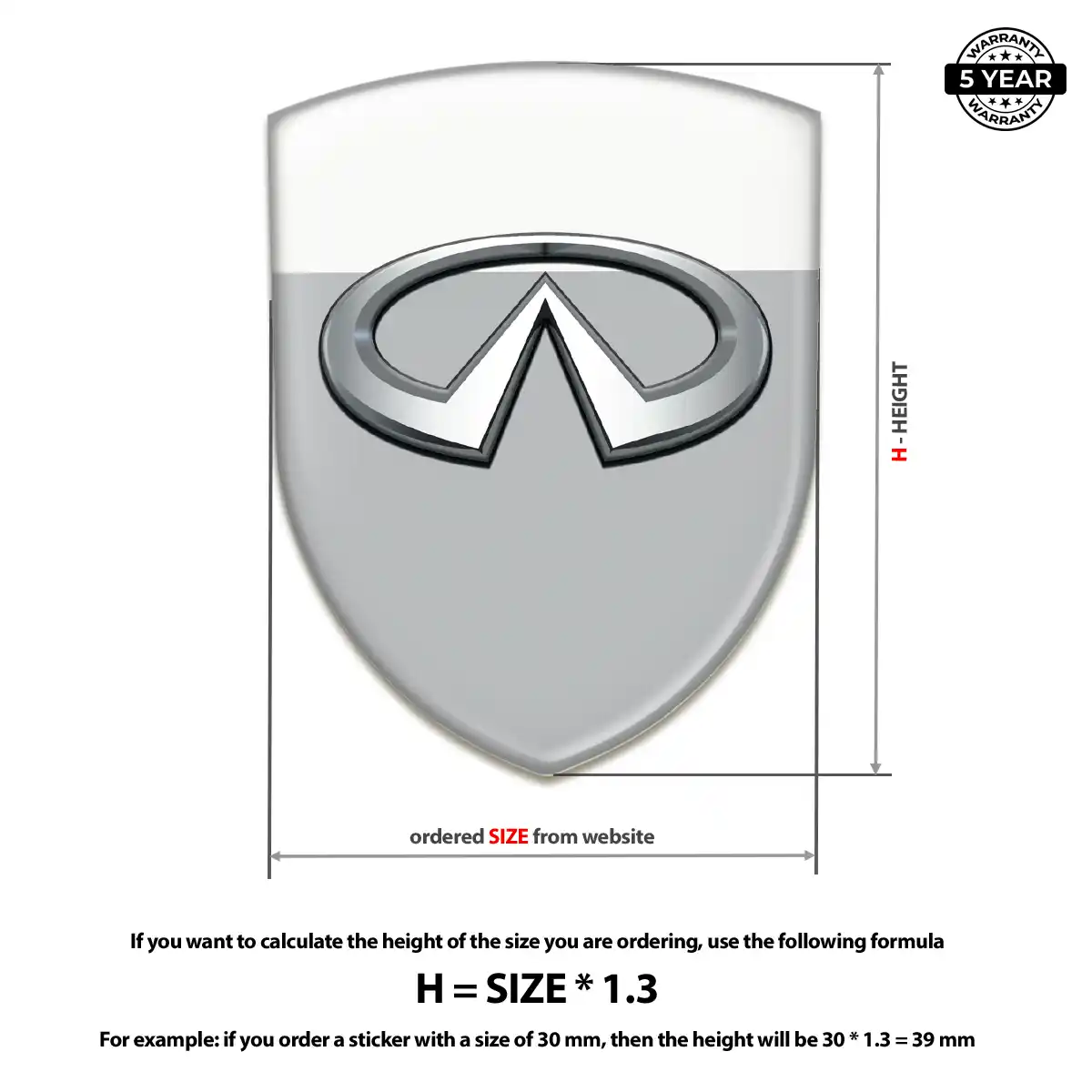 Infiniti Badge Elite Finish