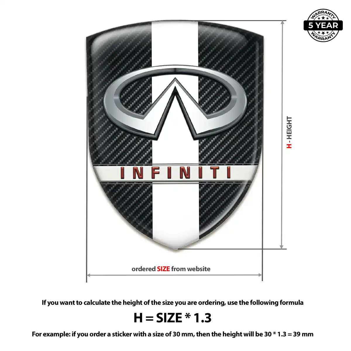 Infiniti Badge Performance Style