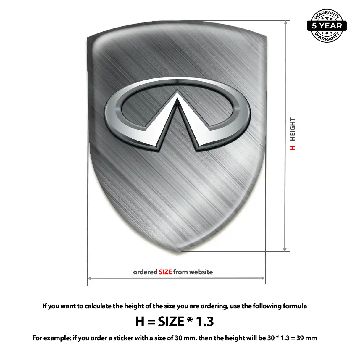 Infiniti Badge Prestige Line