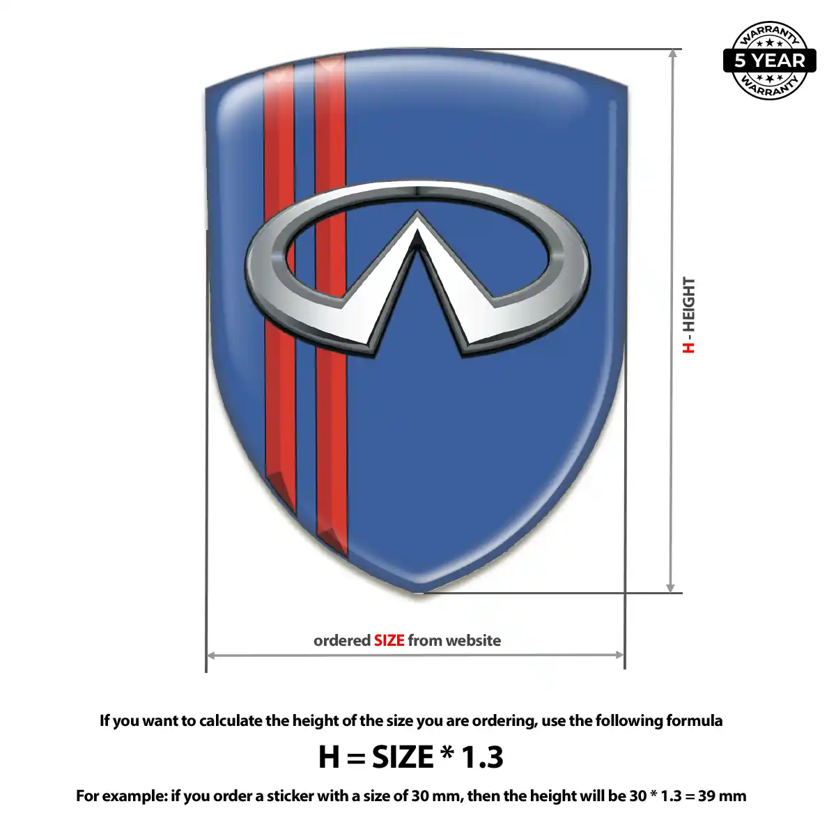 Infiniti Badge Prime Quality