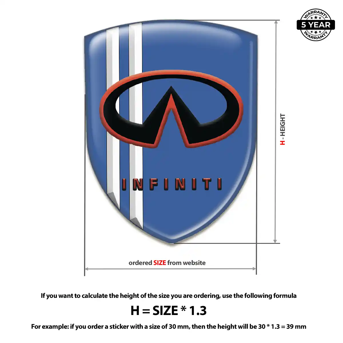 Infiniti Badge Resin Luxe