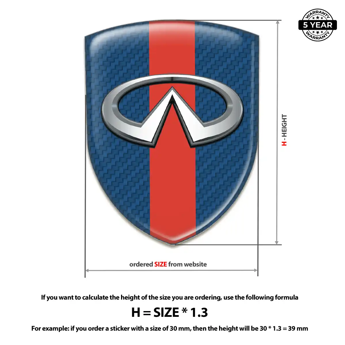 Infiniti Car Badge Sticker Elite Edition