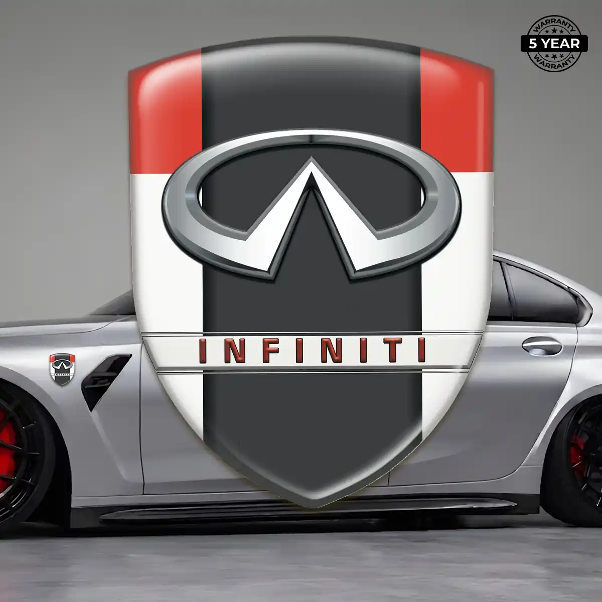 Infiniti Car Badge Sticker Premium Dome