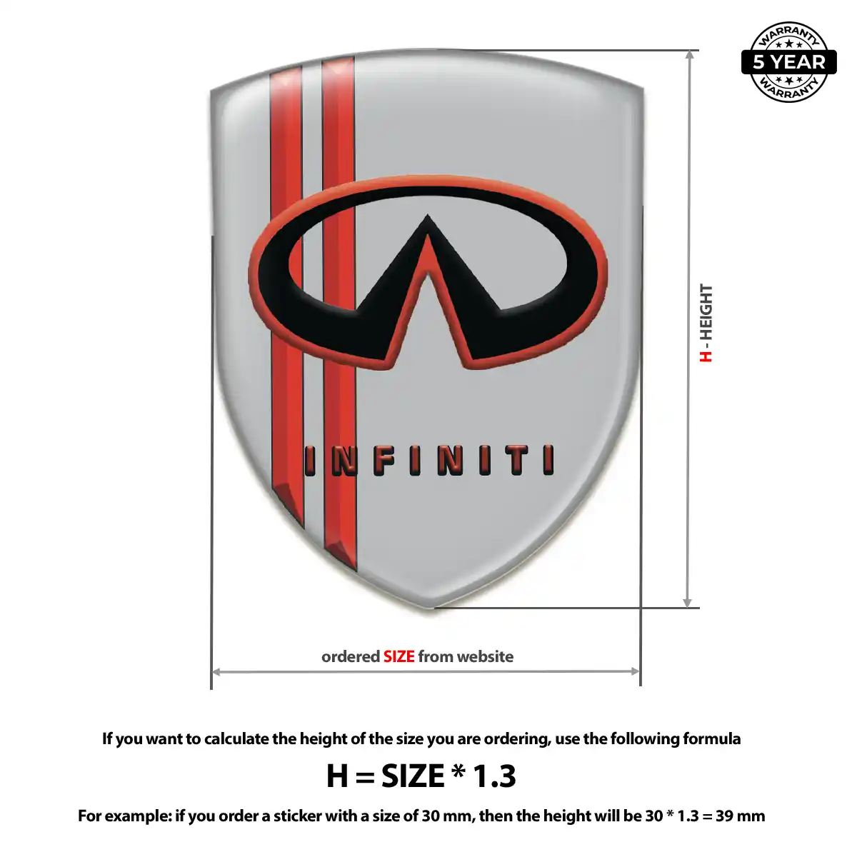 Infiniti Car Emblem Decal Auto Tuning