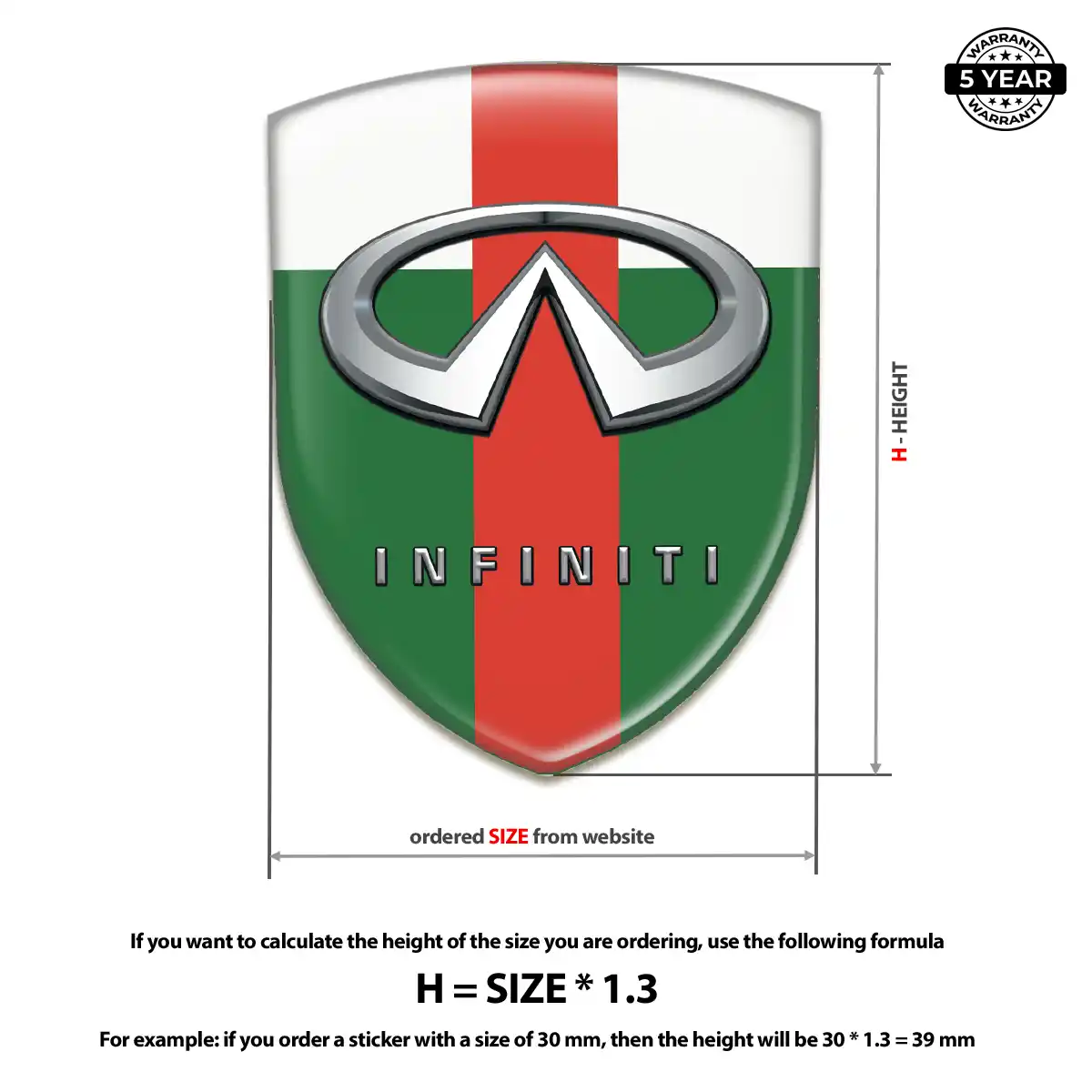 Infiniti Car Emblem Decal Deluxe Edition