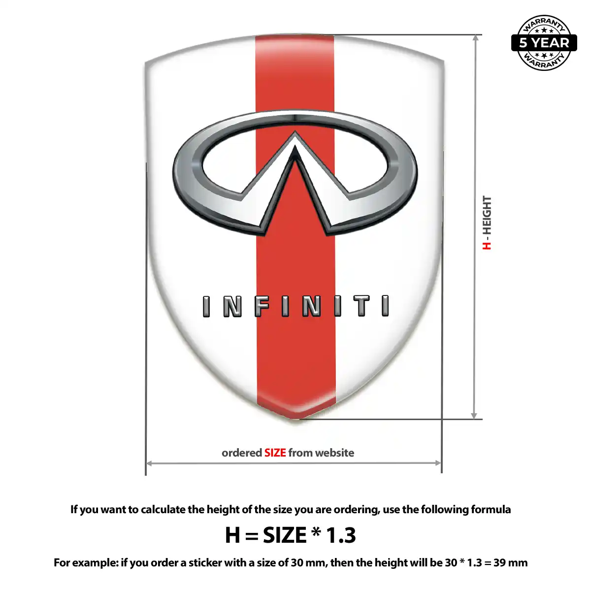 Infiniti Car Emblem Decal Noble Edition