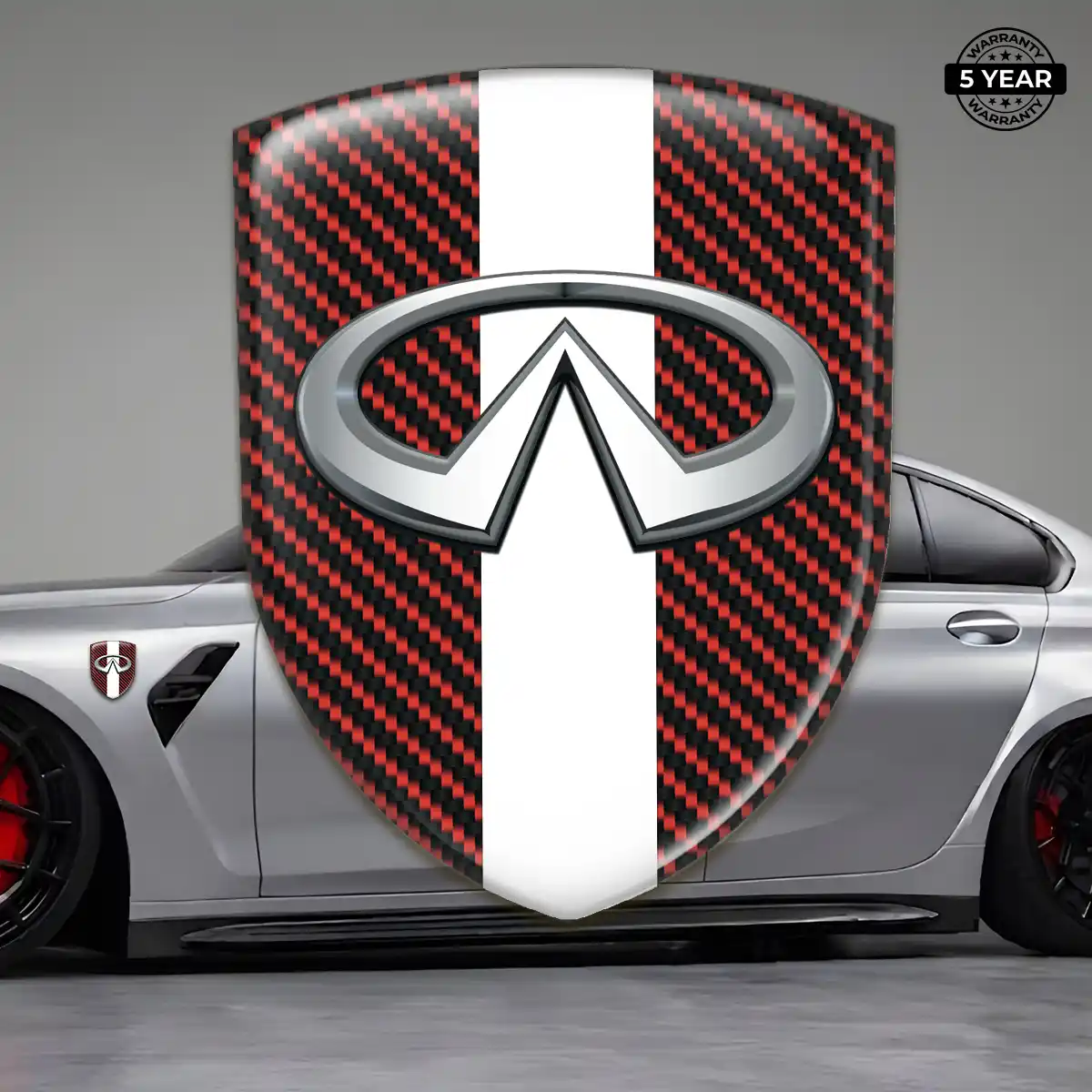 Infiniti Car Emblem Decal Premium Dome