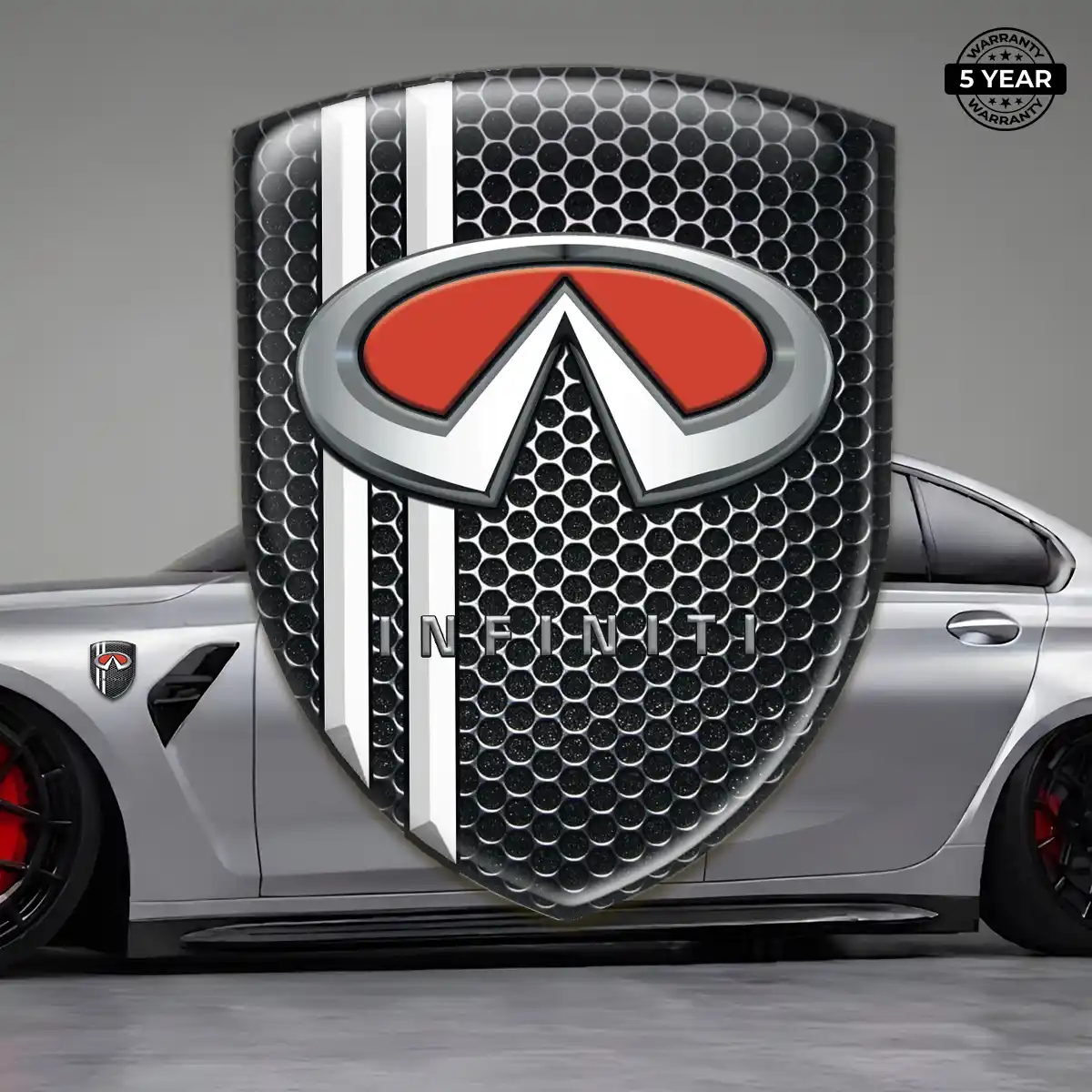 Infiniti Car Emblem Overlay Cabin Style