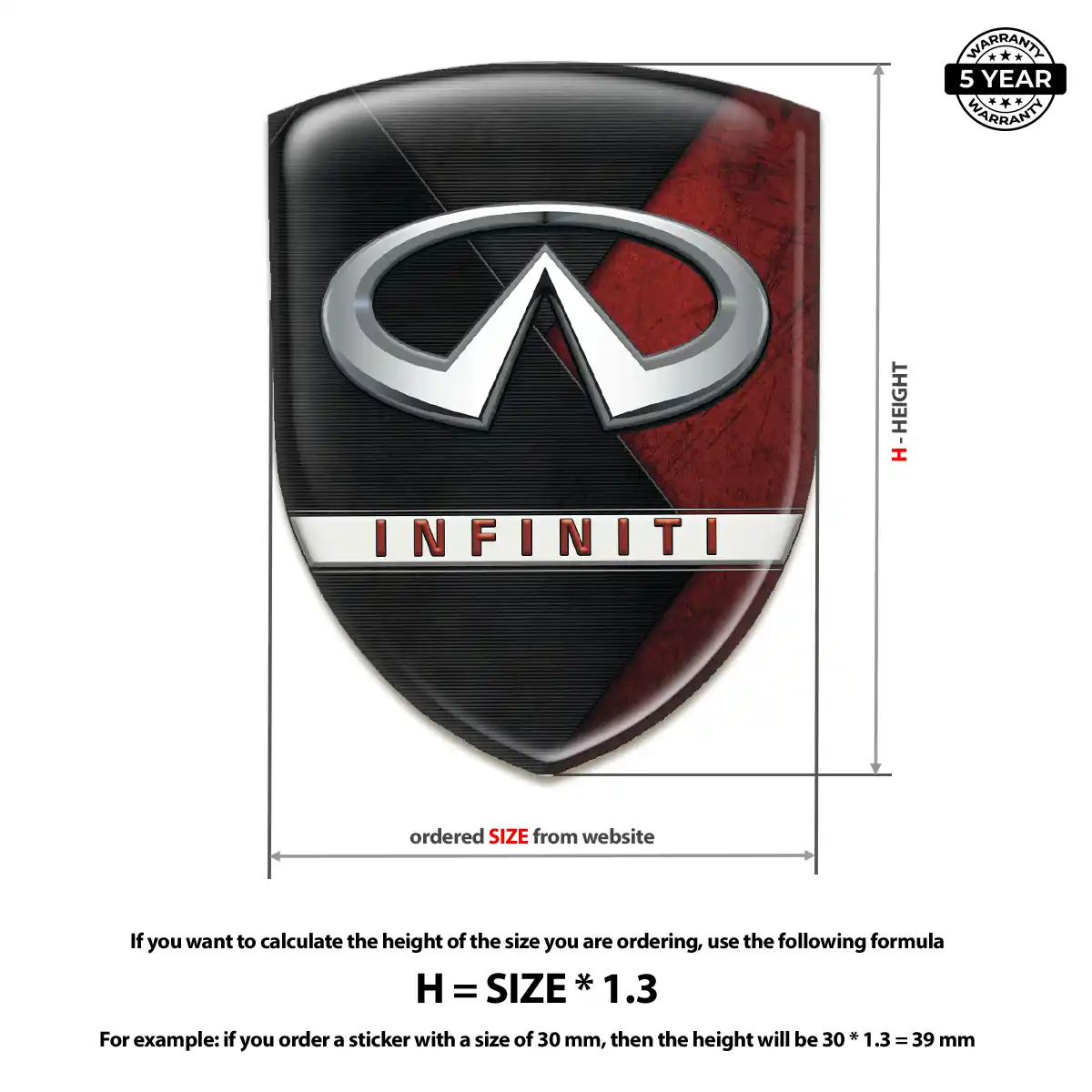 Infiniti Car Emblem Overlay Exterior Luxe