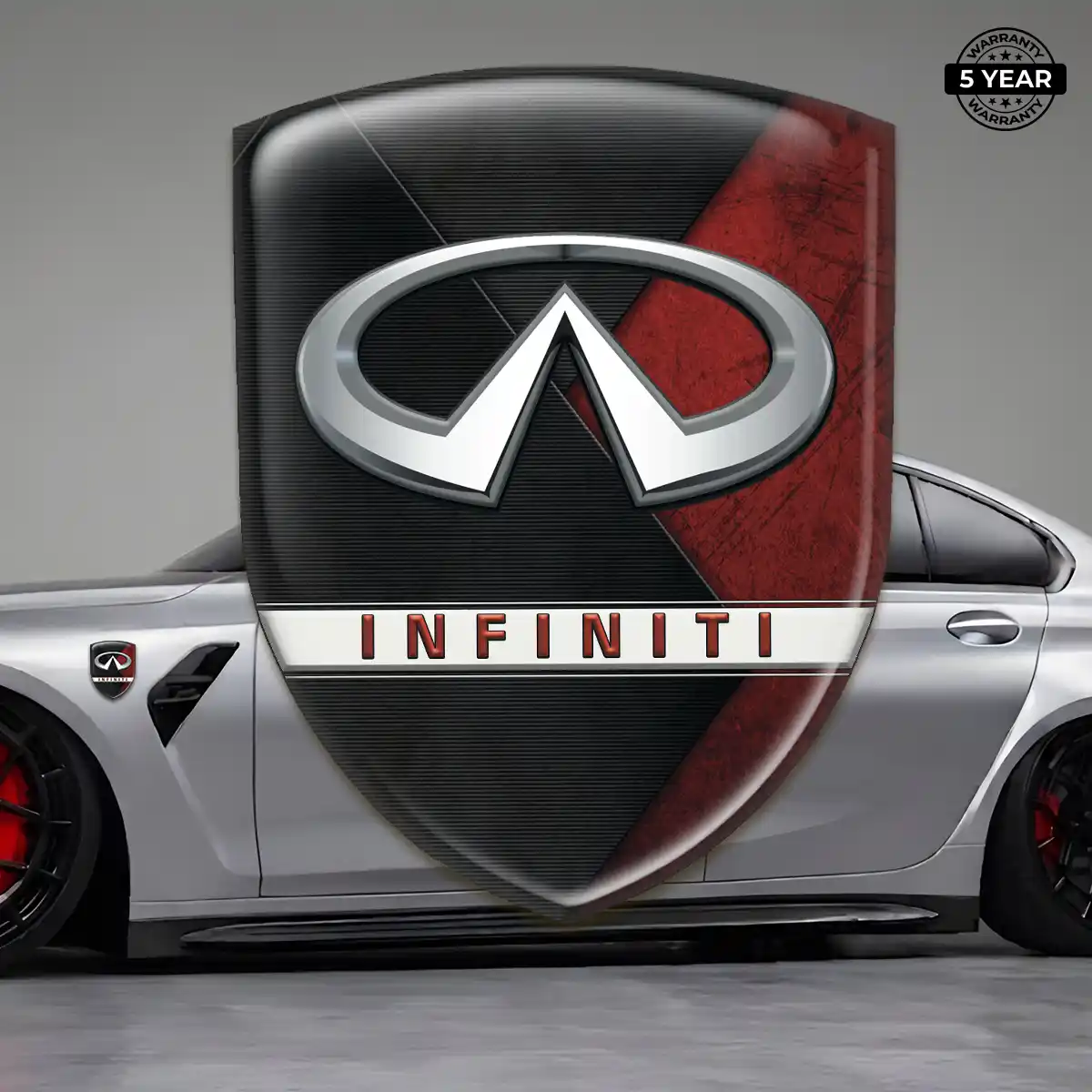 Infiniti Car Emblem Overlay Exterior Luxe