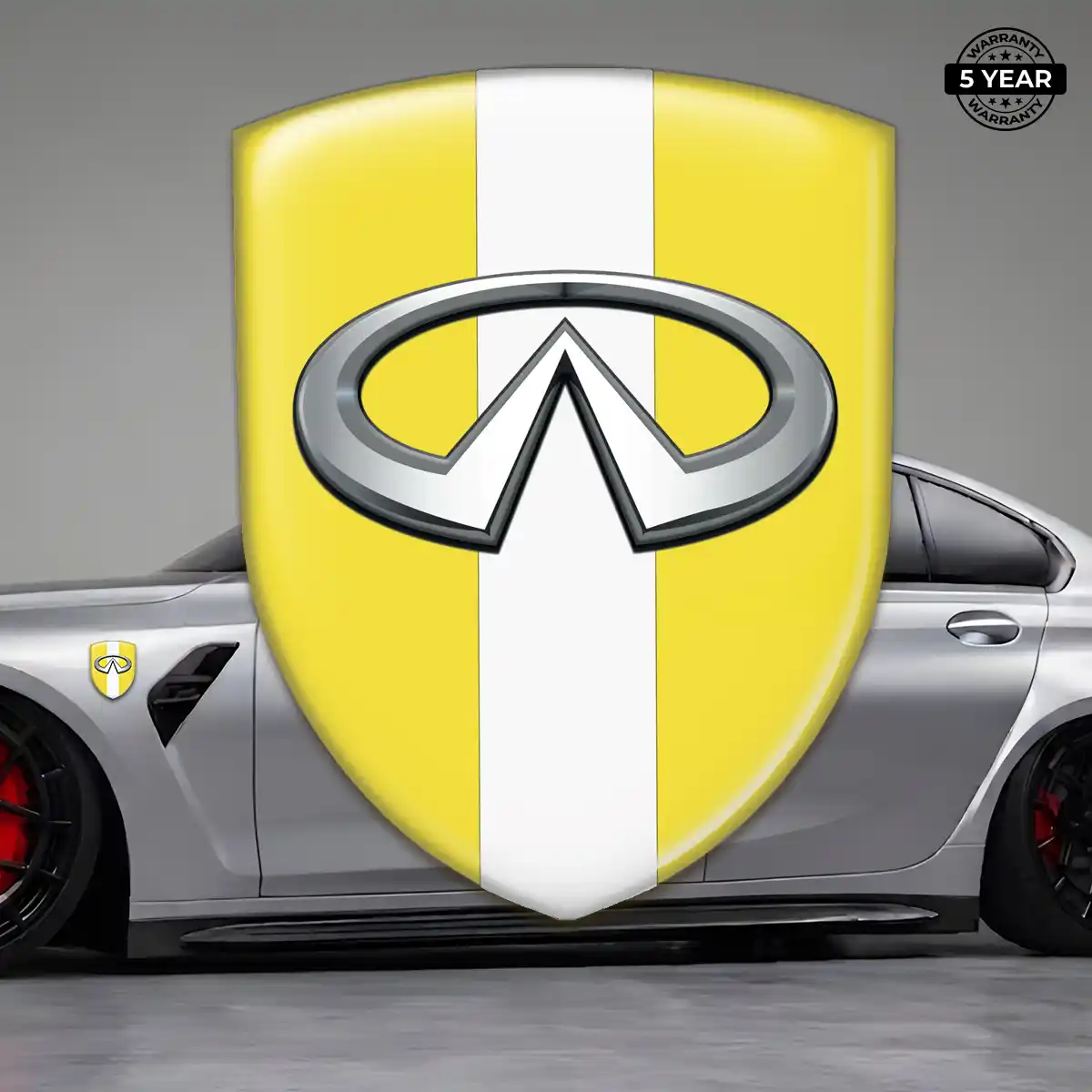 Infiniti Car Emblem Overlay Interior Luxe