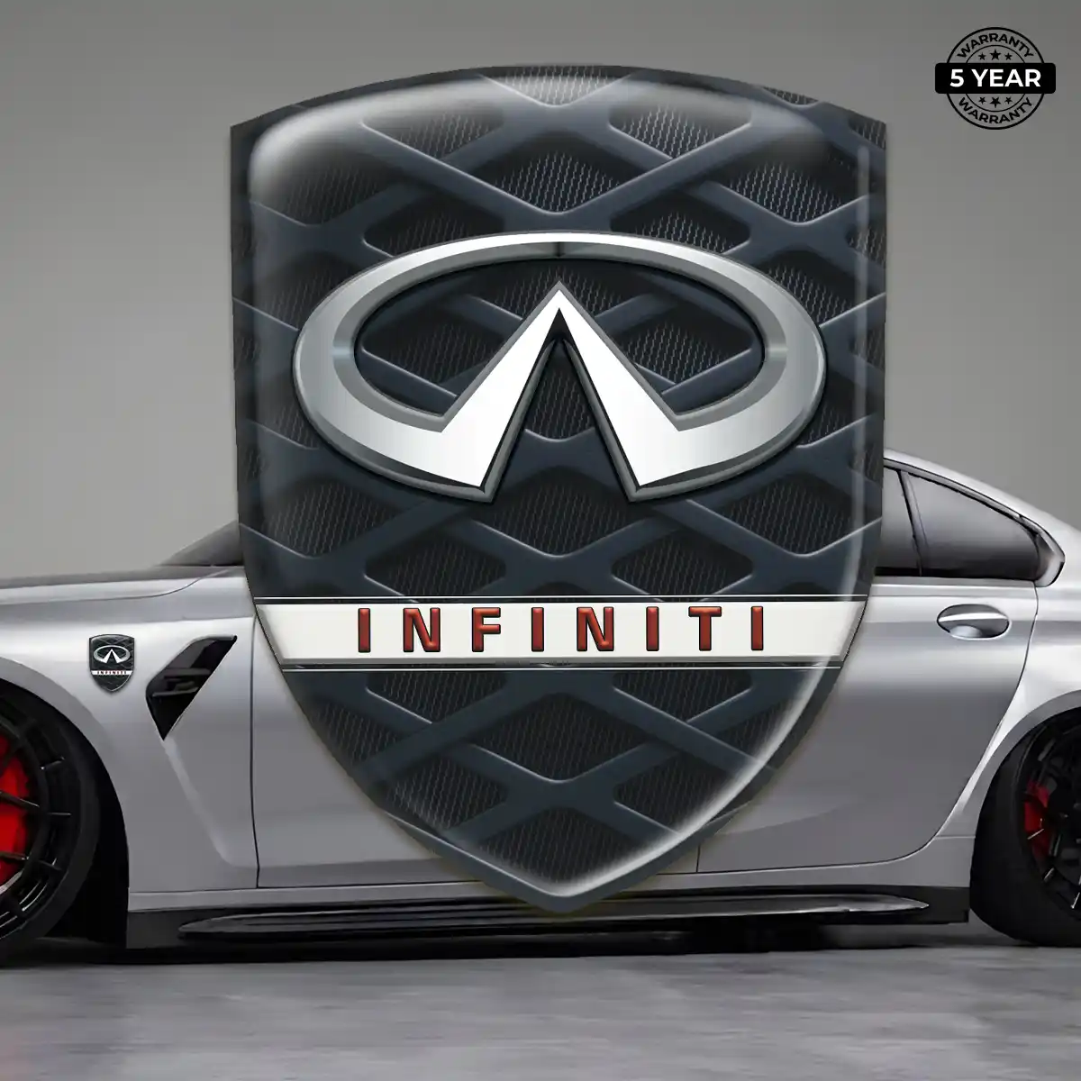 Infiniti Car Emblem Overlay Performance Style