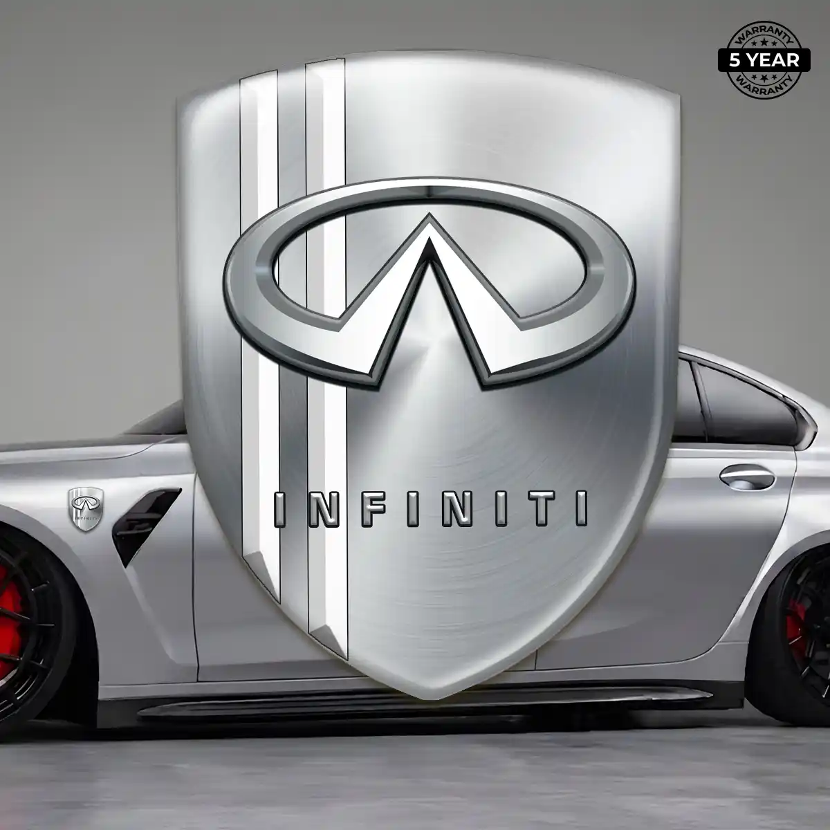 Infiniti Car Emblem Overlay Premium Dome