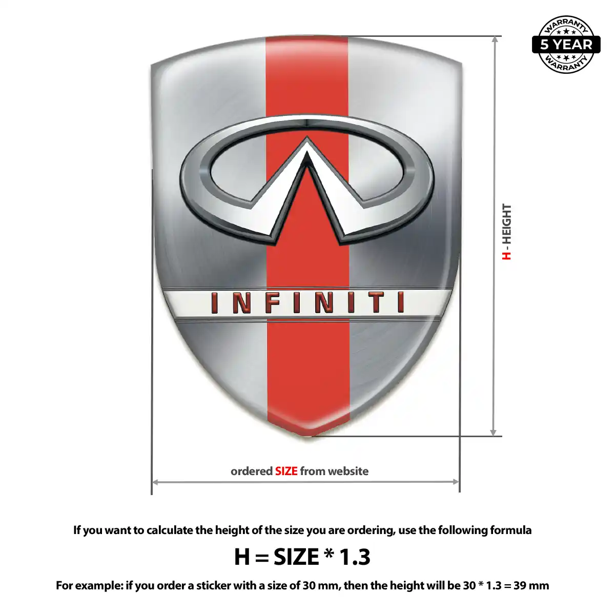 Infiniti Car Emblem Overlay Signature Grade