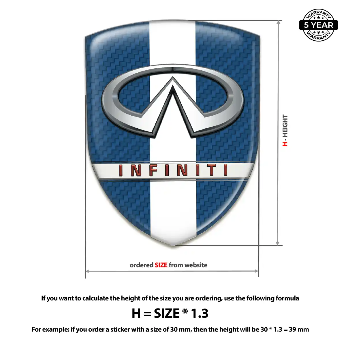 Infiniti Car Emblem Overlay Superior Craft