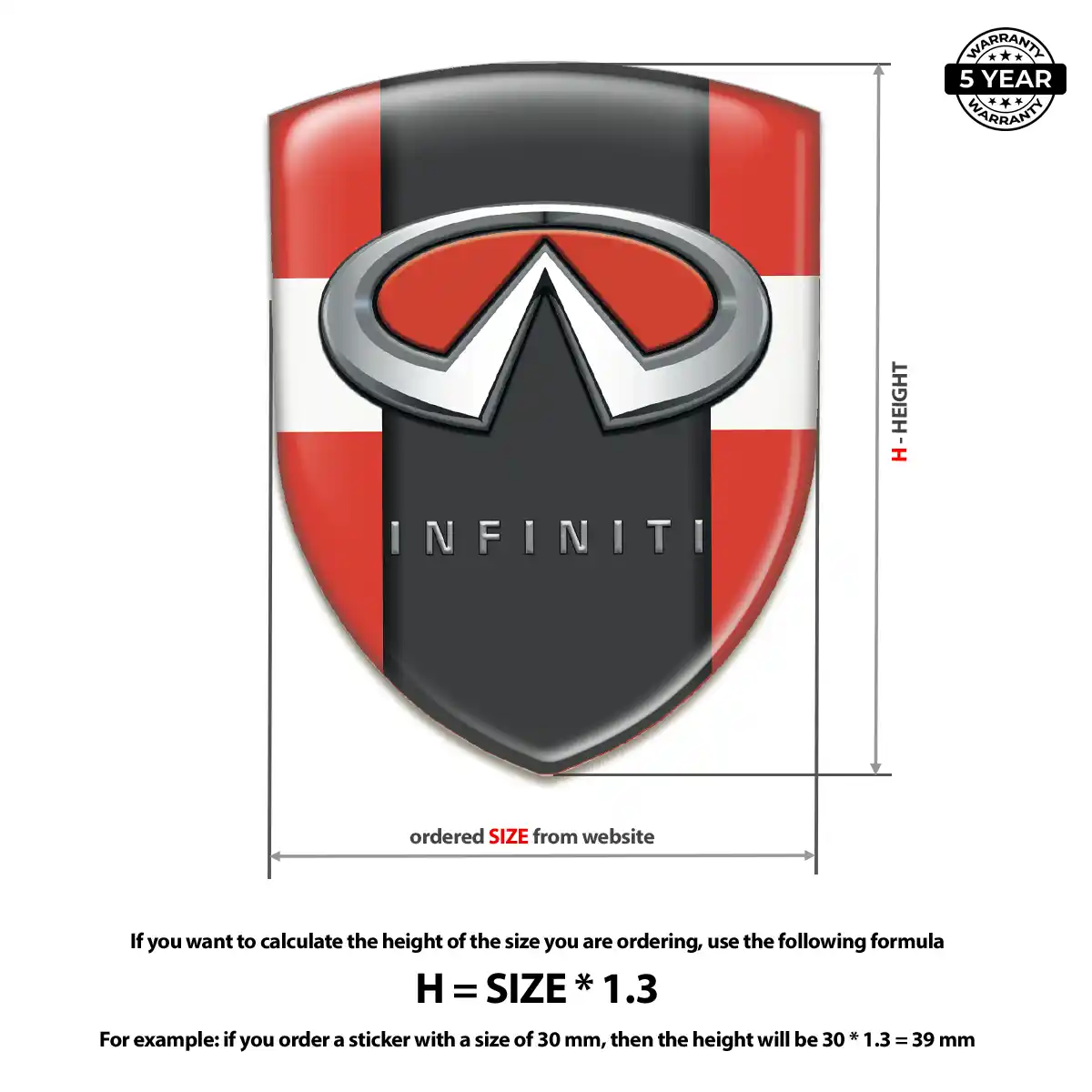 Infiniti Car Emblem Sticker Auto Tuning