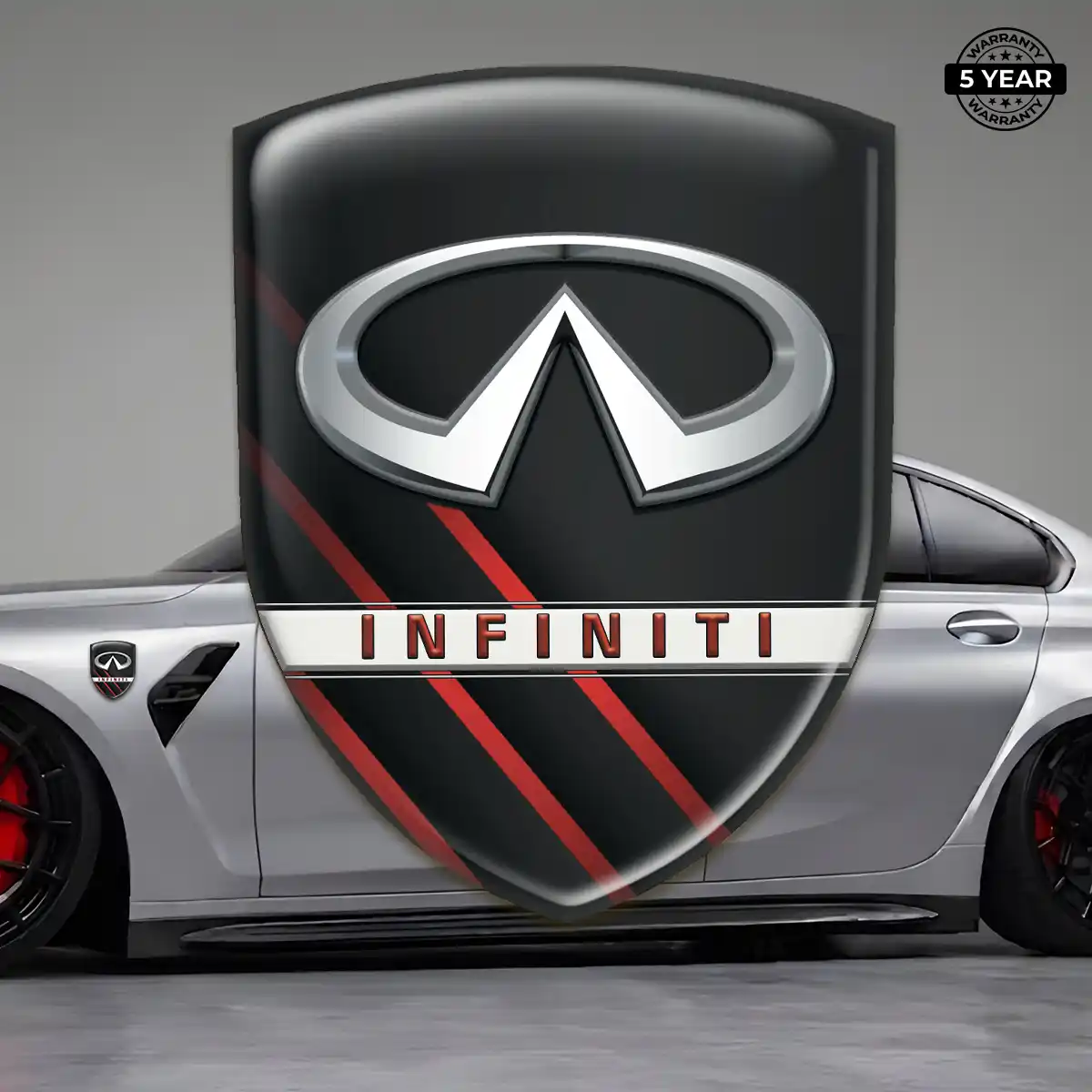 Infiniti Car Emblem Sticker Cabin Style
