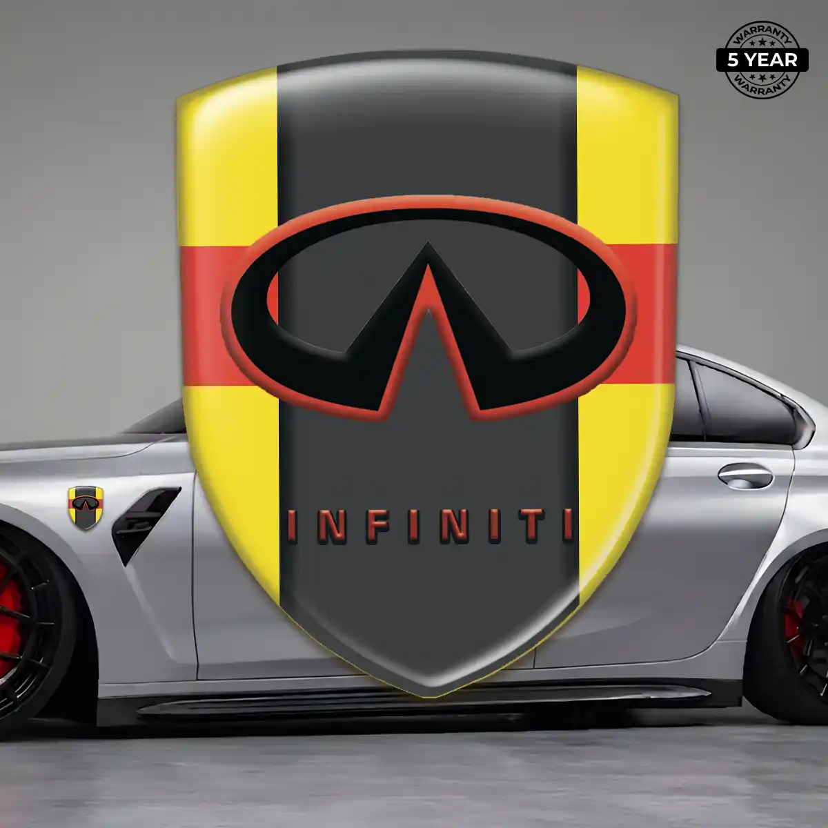 Infiniti Car Emblem Sticker Resin Luxe