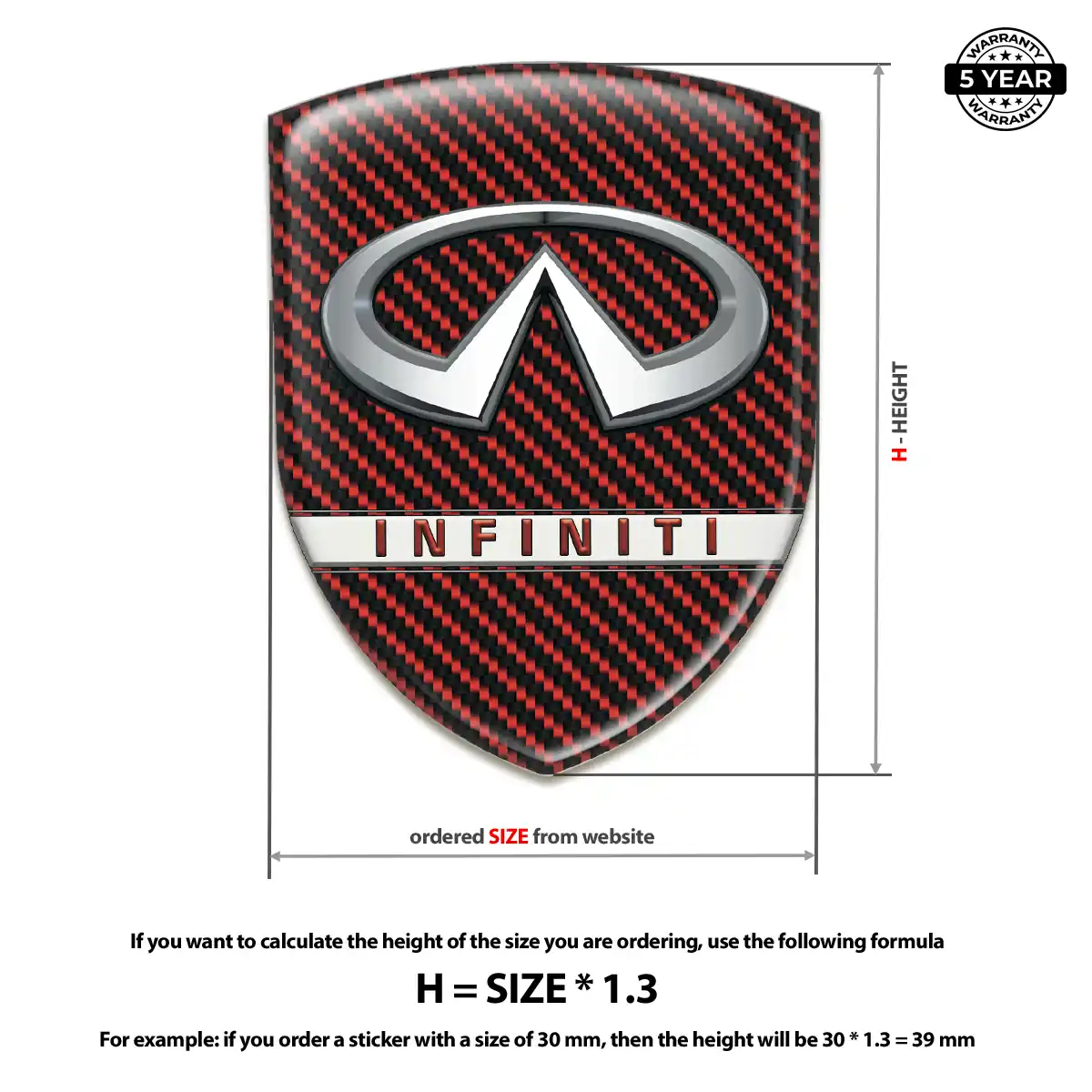 Infiniti Car Emblem Sticker Sleek Style